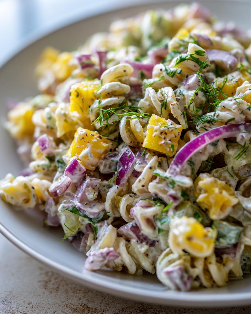 Pinterest image for dill pickle pasta salad recipe | Cold pasta salad recipes, Cooking recipes, Recipes - detail 2