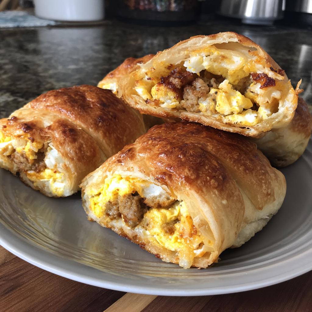 Quick & Delicious Sausage Egg Breakfast Rolls – The Perfect Brunch Bite! - detail 1