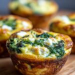 Quick & Healthy Egg Muffins with Spinach and Feta