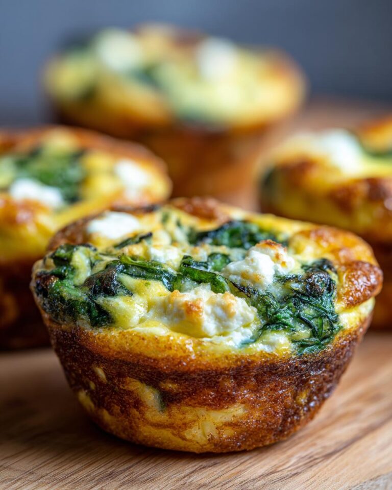 Quick & Healthy Egg Muffins with Spinach and Feta