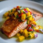 Easy & Delicious Salmon Recipe w/ Fresh Mango Salsa! 8 Salmon Recipe with Fresh Mango Salsa