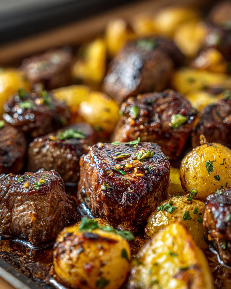 5-Minute Garlic Steak Bites & Potato Recipe! 5 The best Garlic Steak Bites and Potatoes Recipe - detail 2