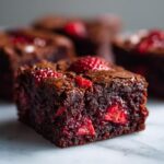 These are by far the best strawberry brownies made with a cake mix!! So easy too! #strawberry #brownies … | Baking recipes, Sweet snacks, Strawberry dessert recipes