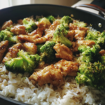 30 minute high protein chicken broccoli rice skillet