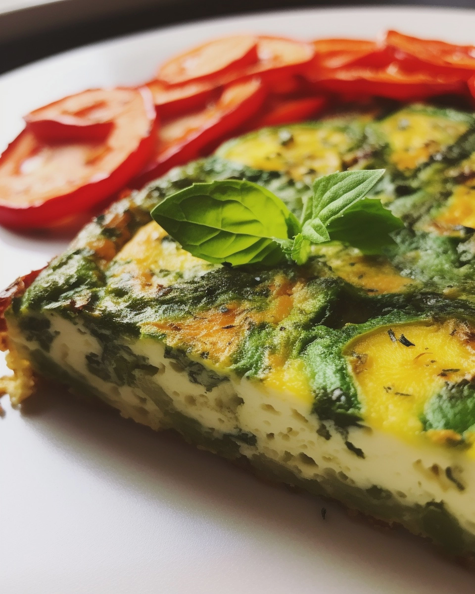Amazing high protein pesto egg white frittata: 1 meal 5 high protein pesto egg white frittata easy recipe - detail 2